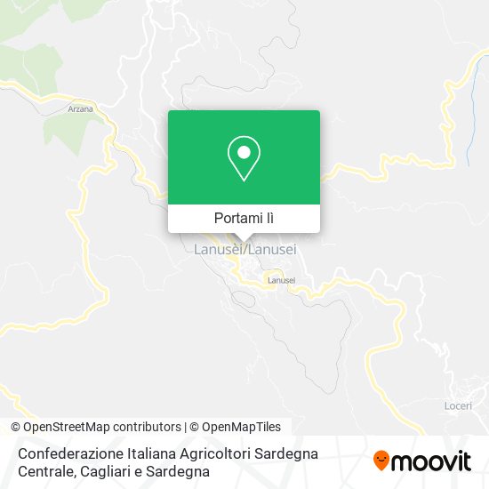 Mappa Confederazione Italiana Agricoltori Sardegna Centrale