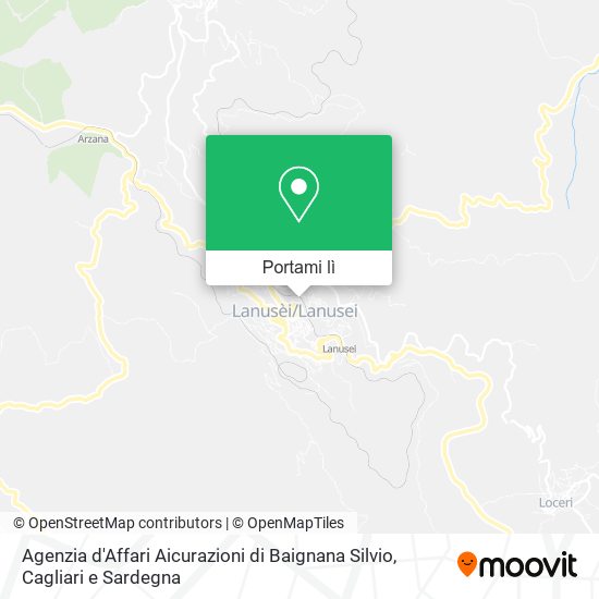 Mappa Agenzia d'Affari Aicurazioni di Baignana Silvio