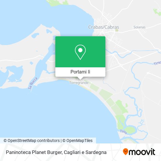 Mappa Paninoteca Planet Burger