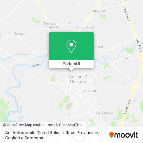 Mappa Aci Automobile Club d'Italia - Ufficio Provinciale