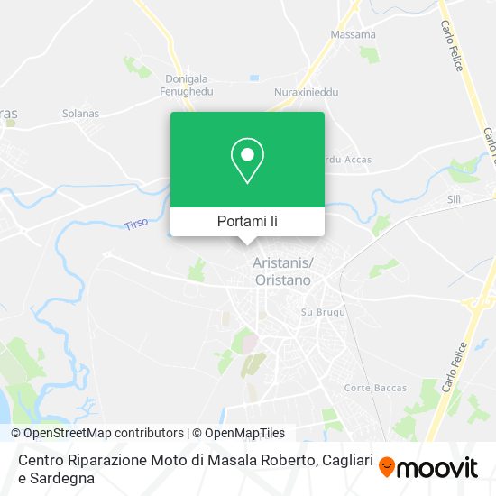 Mappa Centro Riparazione Moto di Masala Roberto