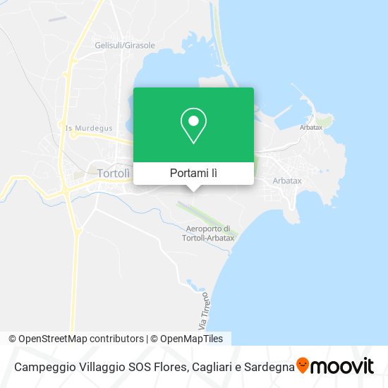 Mappa Campeggio Villaggio SOS Flores