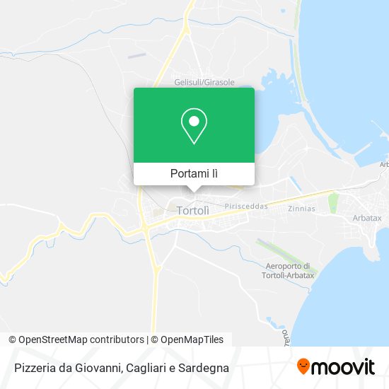 Mappa Pizzeria da Giovanni