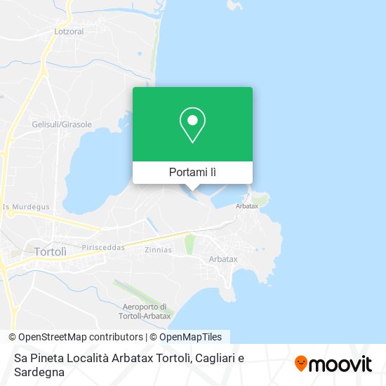 Mappa Sa Pineta Località Arbatax Tortolì