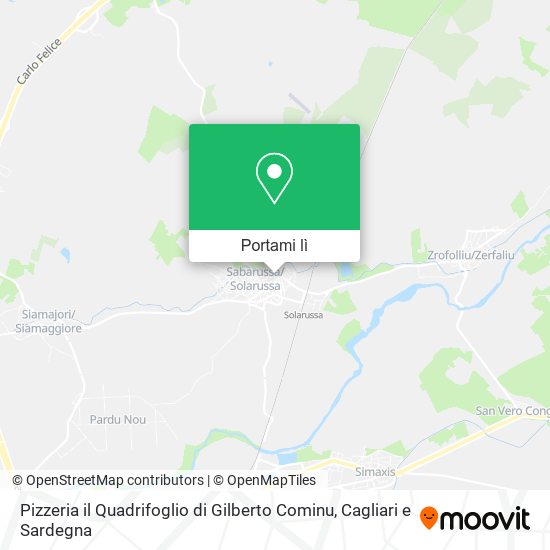 Mappa Pizzeria il Quadrifoglio di Gilberto Cominu