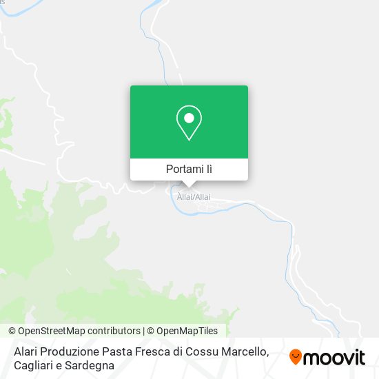 Mappa Alari Produzione Pasta Fresca di Cossu Marcello