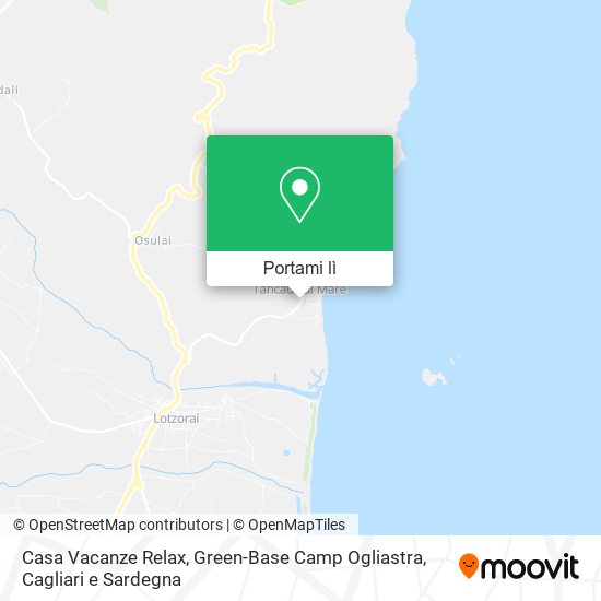 Mappa Casa Vacanze Relax, Green-Base Camp Ogliastra