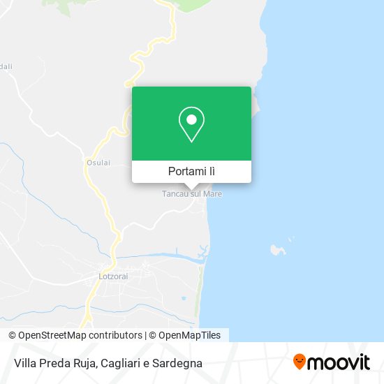 Mappa Villa Preda Ruja