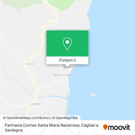 Mappa Farmacia Corrias Santa Maria Navarrese