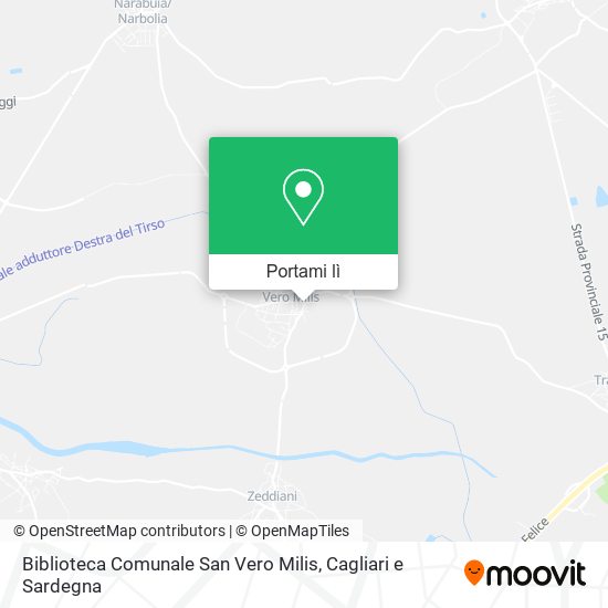 Mappa Biblioteca Comunale San Vero Milis