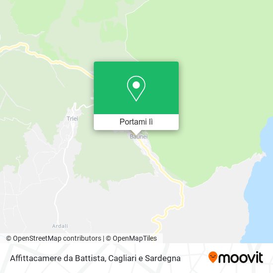 Mappa Affittacamere da Battista