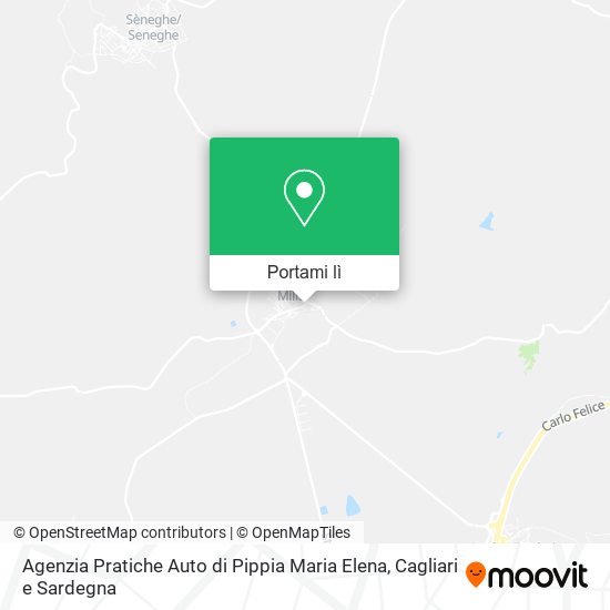 Mappa Agenzia Pratiche Auto di Pippia Maria Elena