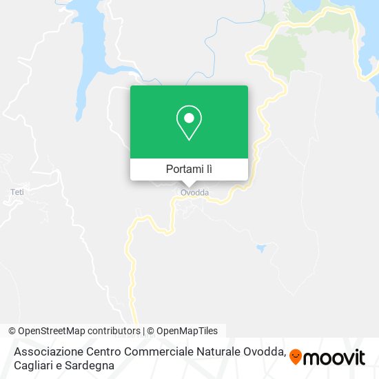 Mappa Associazione Centro Commerciale Naturale Ovodda
