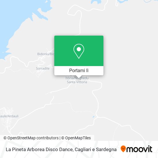 Mappa La Pineta Arborea Disco Dance