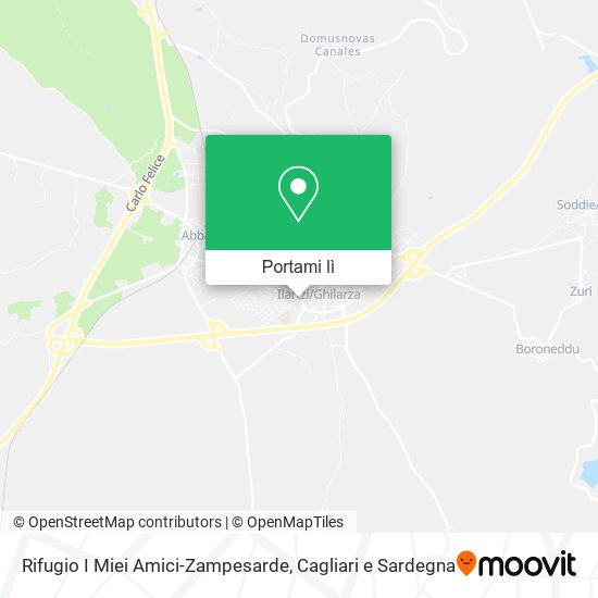 Mappa Rifugio I Miei Amici-Zampesarde