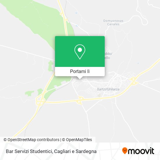 Mappa Bar Servizi Studentici