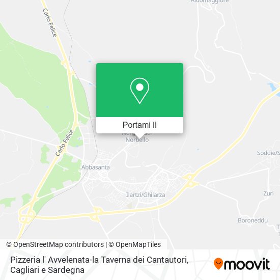 Mappa Pizzeria l' Avvelenata-la Taverna dei Cantautori