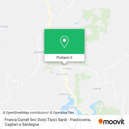 Mappa Franca Curreli Snc Dolci Tipici Sardi - Pasticceria