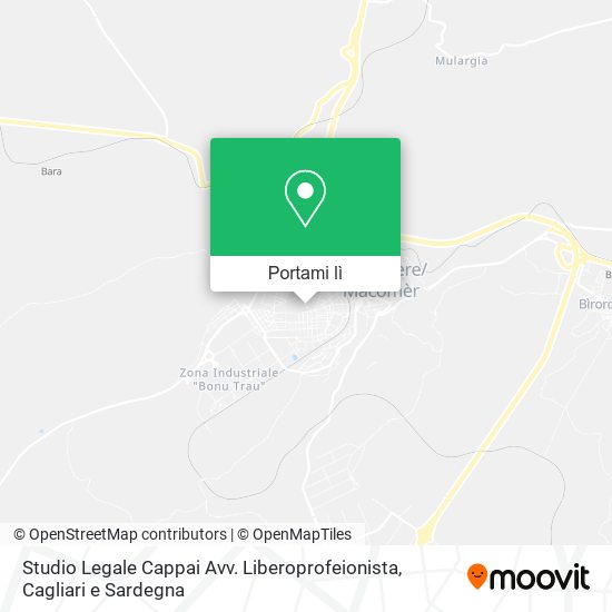 Mappa Studio Legale Cappai Avv. Liberoprofeionista