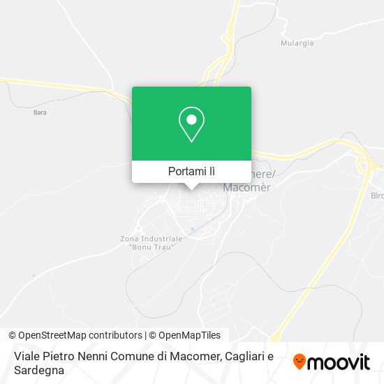 Mappa Viale Pietro Nenni Comune di Macomer