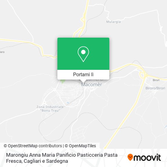 Mappa Marongiu Anna Maria Panificio Pasticceria Pasta Fresca