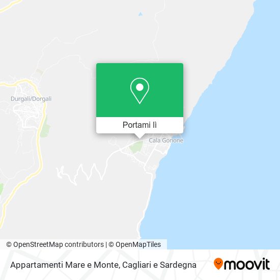 Mappa Appartamenti Mare e Monte