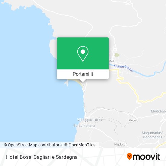 Mappa Hotel Bosa
