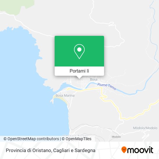 Mappa Provincia di Oristano