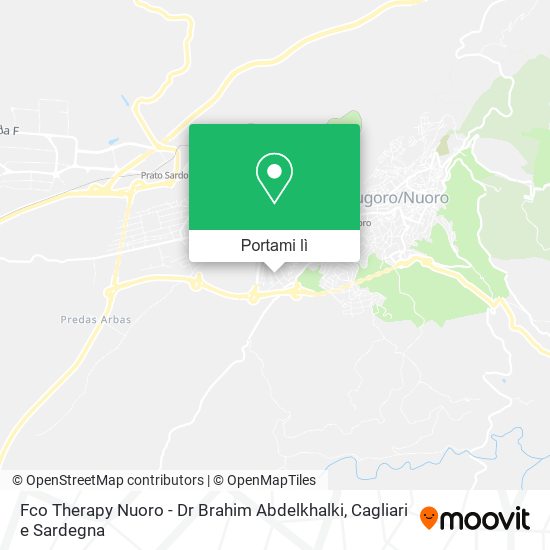 Mappa Fco Therapy Nuoro - Dr Brahim Abdelkhalki