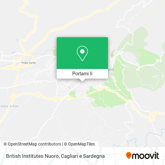 Mappa British Institutes Nuoro