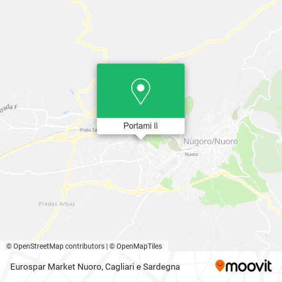 Mappa Eurospar Market Nuoro