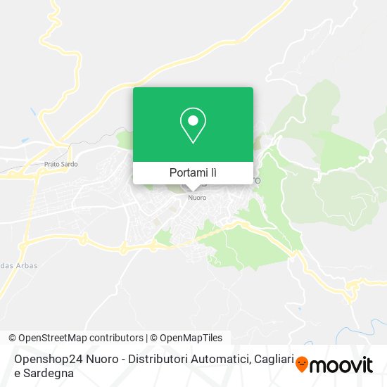 Mappa Openshop24 Nuoro - Distributori Automatici