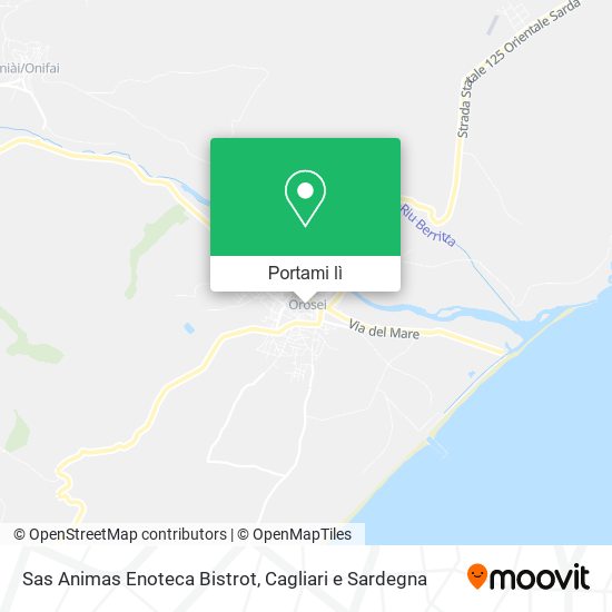 Mappa Sas Animas Enoteca Bistrot