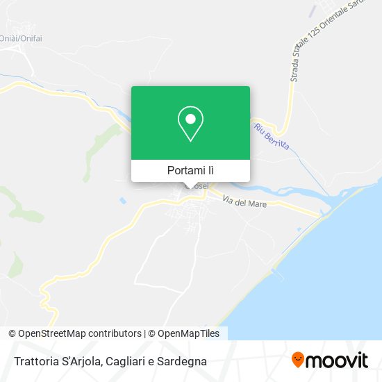 Mappa Trattoria S'Arjola