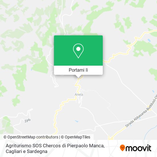 Mappa Agriturismo SOS Chercos di Pierpaolo Manca