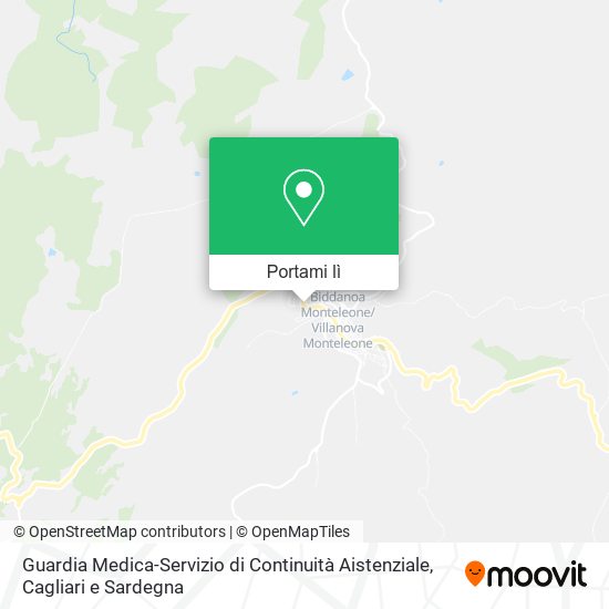 Mappa Guardia Medica-Servizio di Continuità Aistenziale