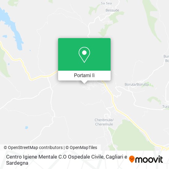 Mappa Centro Igiene Mentale C.O Ospedale Civile