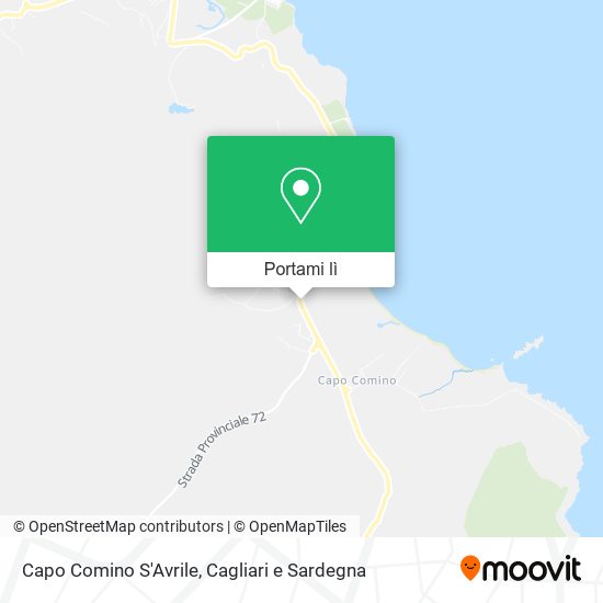 Mappa Capo Comino S'Avrile