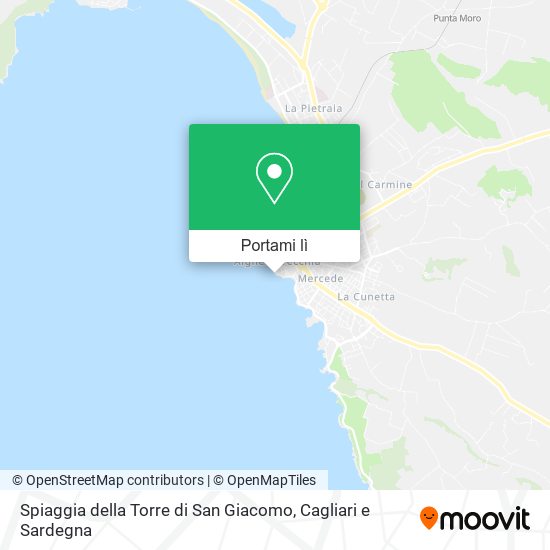 Mappa Spiaggia della Torre di San Giacomo