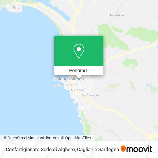 Mappa Confartigianato Sede di Alghero