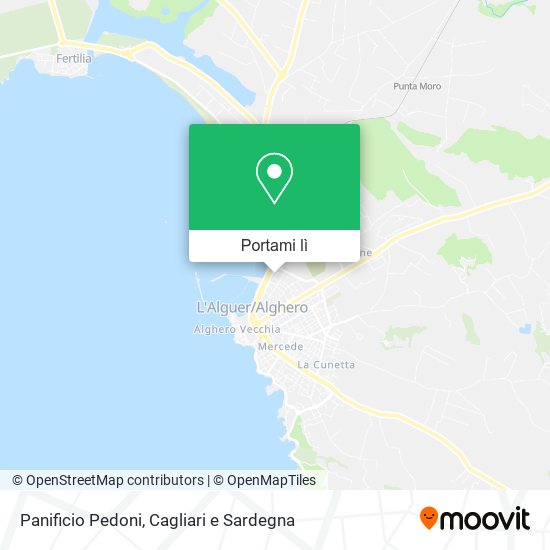 Mappa Panificio Pedoni