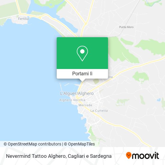 Mappa Nevermind Tattoo Alghero