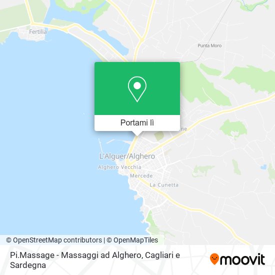 Mappa Pi.Massage - Massaggi ad Alghero