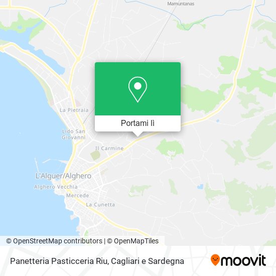 Mappa Panetteria Pasticceria Riu