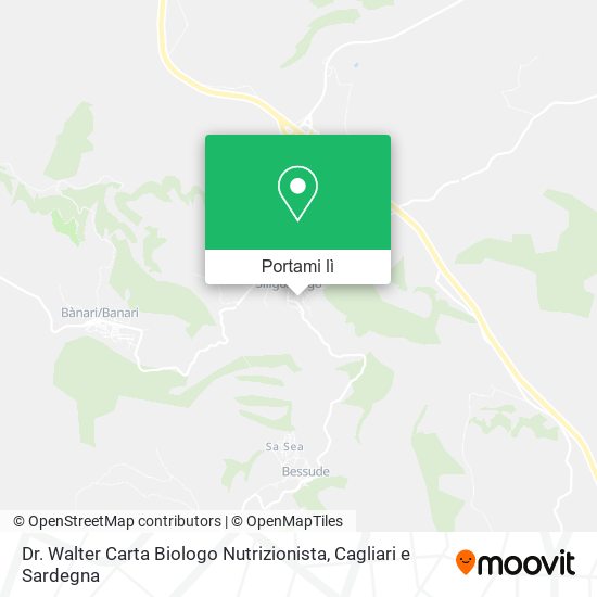 Mappa Dr. Walter Carta Biologo Nutrizionista