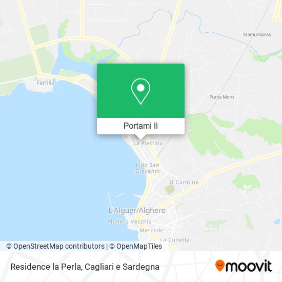 Mappa Residence la Perla