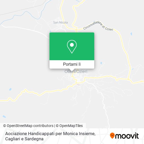 Mappa Aociazione Handicappati per Monica Insieme