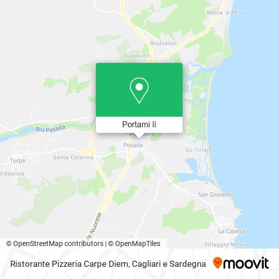 Mappa Ristorante Pizzeria Carpe Diem