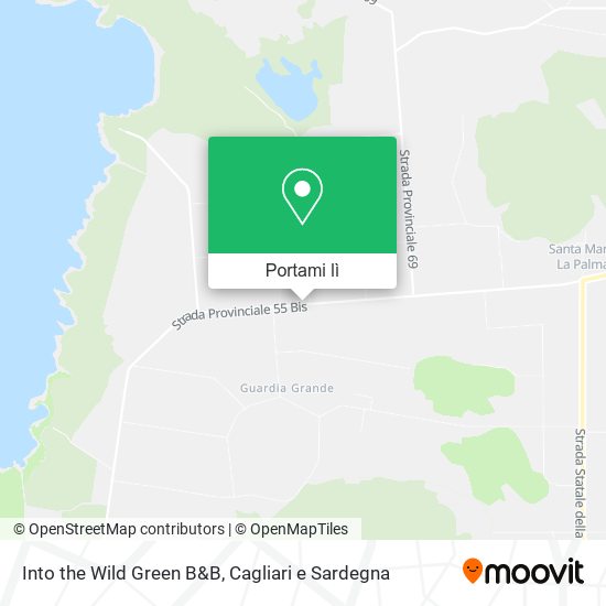 Mappa Into the Wild Green B&B
