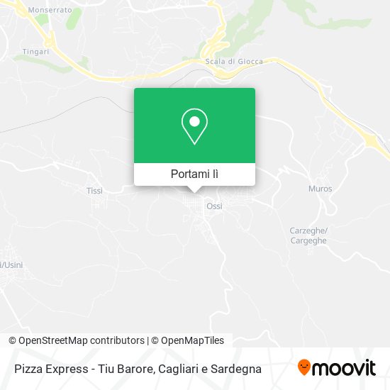 Mappa Pizza Express - Tiu Barore